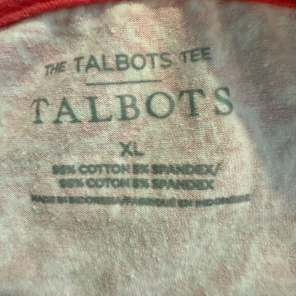 Talbots size XL  Pink and White Boxy Blouse - Picture 5 of 5